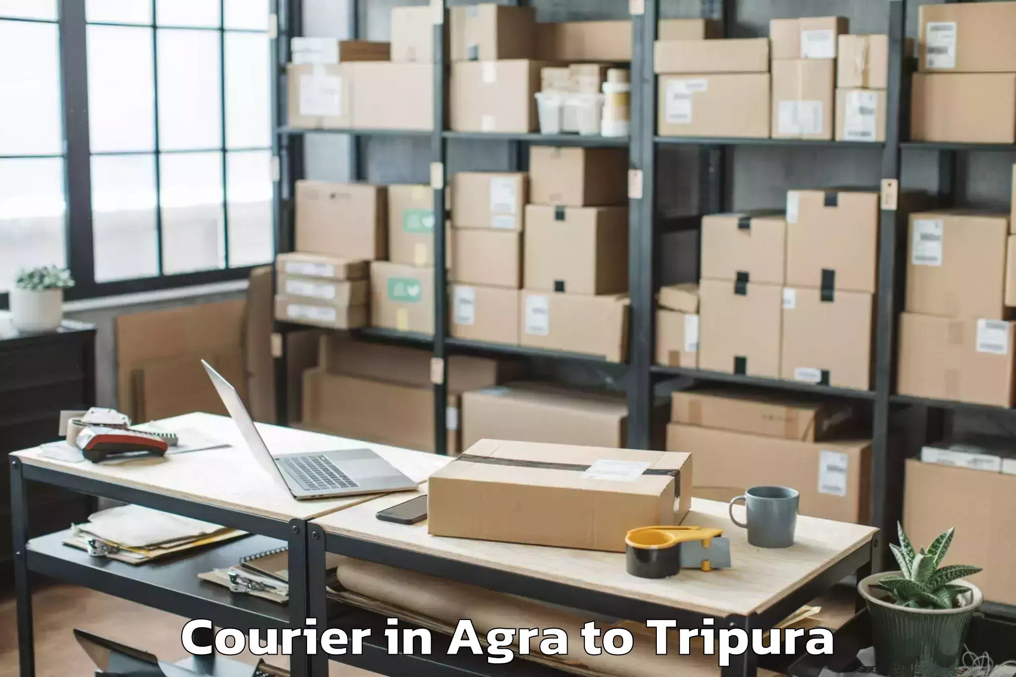 Book Agra to Gournagar Courier